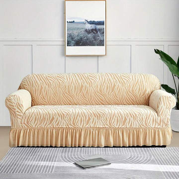 Zebra Sofa Cover - Skin Yellow