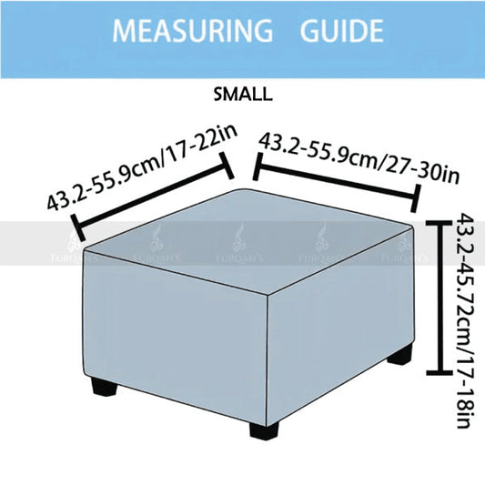 Square Bubble Stuff Fitted Stool Cover