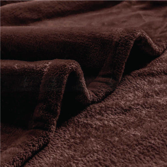 Super Soft AC Fleece Blanket (Brown Color)