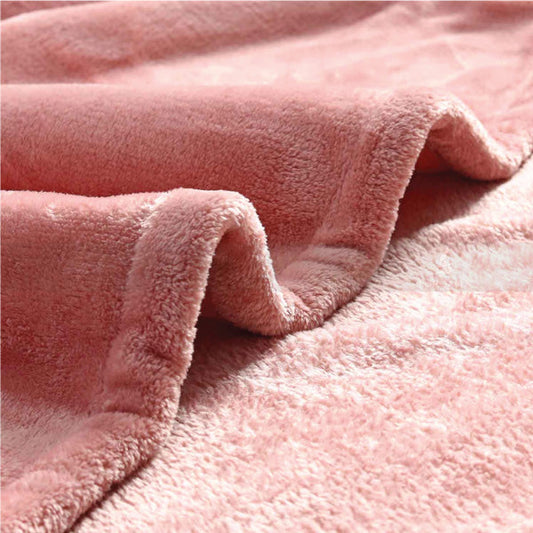 Super Soft AC Fleece Blanket (Dusky Rose Color)