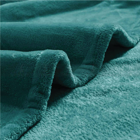 Super Soft AC Fleece Blanket (Teal Emerald Color)