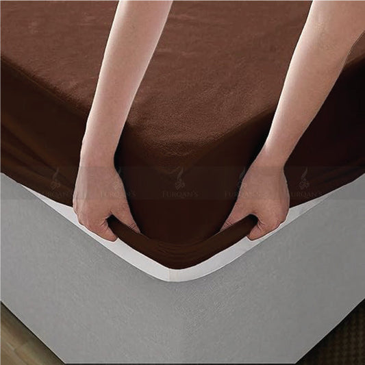 Waterproof Mattress Cover (Brown Color)